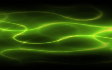 yeşil elektrik parıltısı