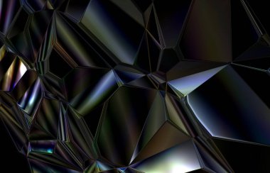 soyut fütüristik kristal parçası grafiği