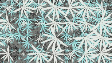  Yaprak yaprakları dekor oluşturur