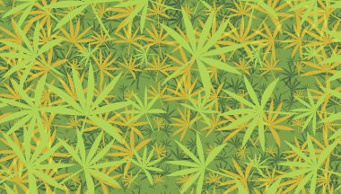  Yaprak yaprakları dekor oluşturur