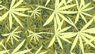  Yaprak yaprakları dekor oluşturur