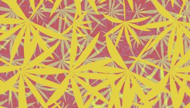  Yaprak yaprakları dekor oluşturur