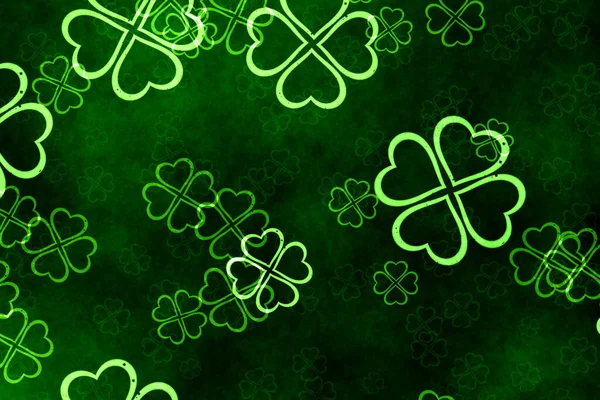 Patrick Day Shamrocks Inredning — Stockfoto