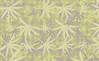 Dekoratif çiçek yaprakları dekoru terk eder