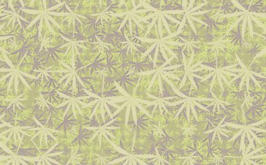 Dekoratif çiçek yaprakları dekoru terk eder