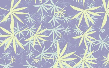 Dekoratif çiçek yaprakları dekoru terk eder