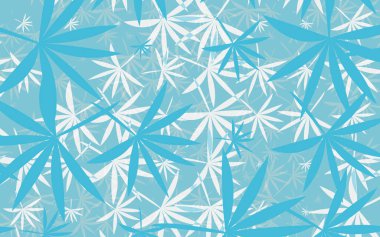 Dekoratif çiçek yaprakları dekoru terk eder