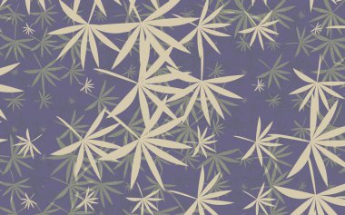 Dekoratif çiçek yaprakları dekoru terk eder