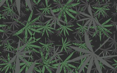 Dekoratif çiçek yaprakları dekoru terk eder