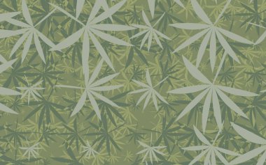 Dekoratif çiçek yaprakları dekoru terk eder