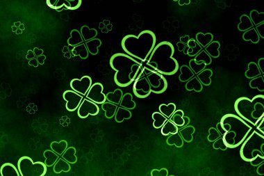 Aziz Patrick Günü yonca dekoru