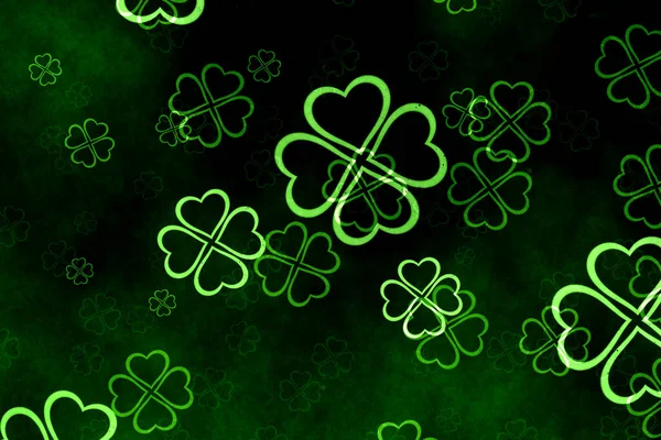 Patrick Day Shamrocks Clover Decor — Stock Photo, Image