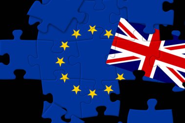 Avrupa bayrağı yapboz parçaları