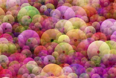 renkli soyut eğimli çemberler