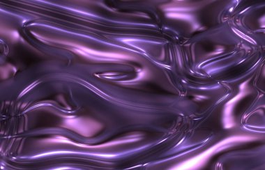 mor dekoratif parlak metal saten şablon