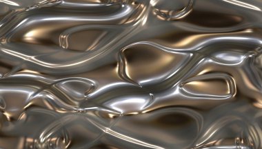 Dekoratif parlak metal saten şablon
