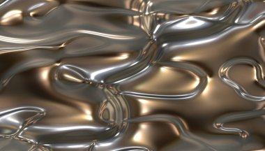 Dekoratif parlak metal saten şablon