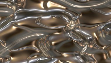 Dekoratif parlak metal saten şablon