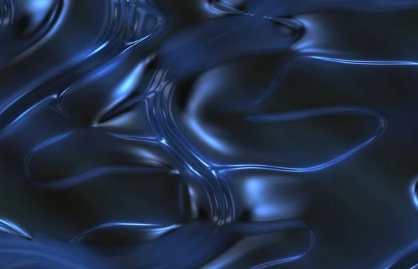 Синій Декоративний Блискучий Металевий Атласний Шаблон — стокове фото