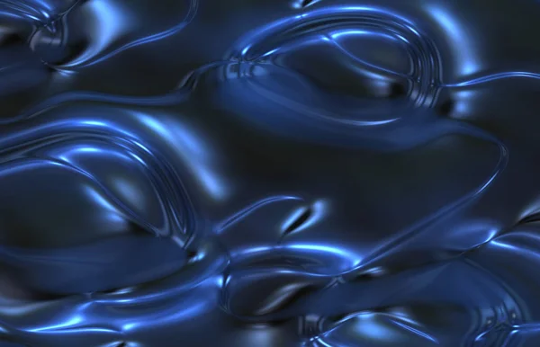Синій Декоративний Блискучий Металевий Атласний Шаблон — стокове фото
