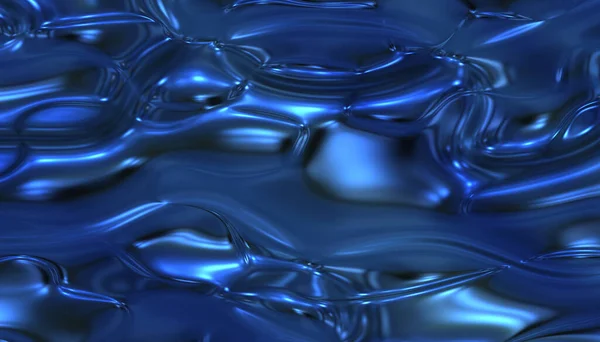 Синій Абстрактний Рідкий Атласний Фон — стокове фото