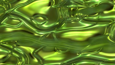 yeşil soyut sıvı metalik arkaplan