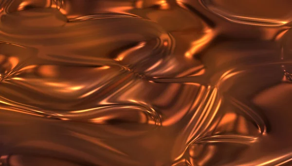 液体サテン光沢のある金属の折り目 — ストック写真