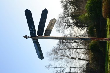 Kornhorn, Groningen, Hollanda 'daki Rustik Çelik İşareti