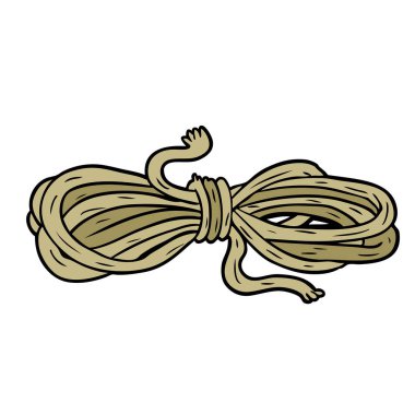 vektör çizim karikatür ip