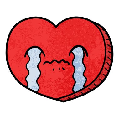 aşk kalp ağlıyor çizgi film