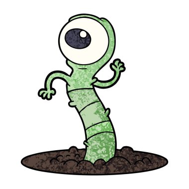 çizgi film uzaylı bataklık canavarı