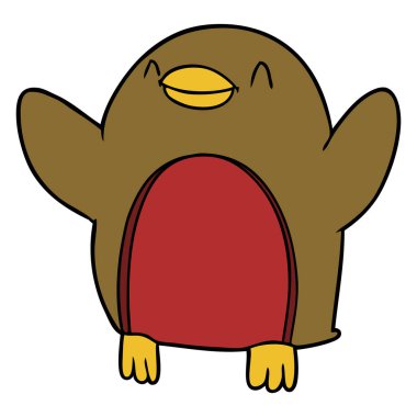 vektör çizim karikatür Robin