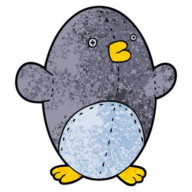 çizgi film dolma oyuncak penguen