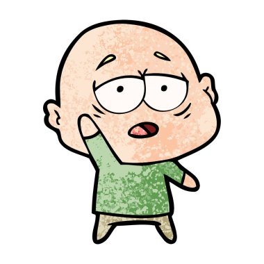 yorgun kel adam çizgi film