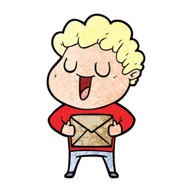 çizgi film adam parsel ile