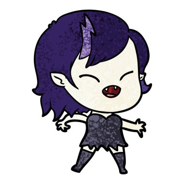 gülen vampir kız çizgi film