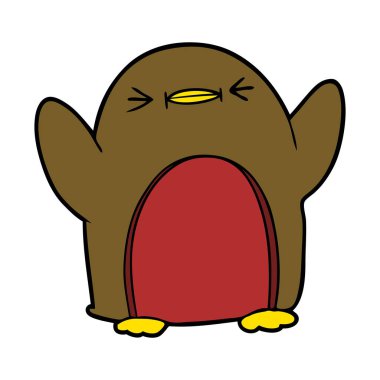 vektör çizim karikatür Robin