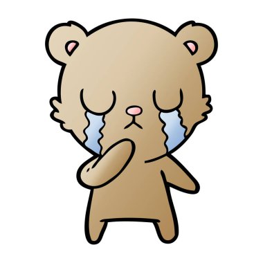 ağlayan ayı çizgi film chraracter