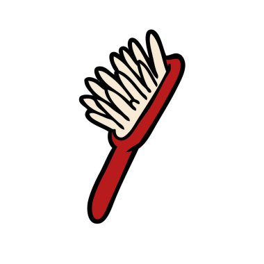 Çizgi film fırçasının vektör çizimi