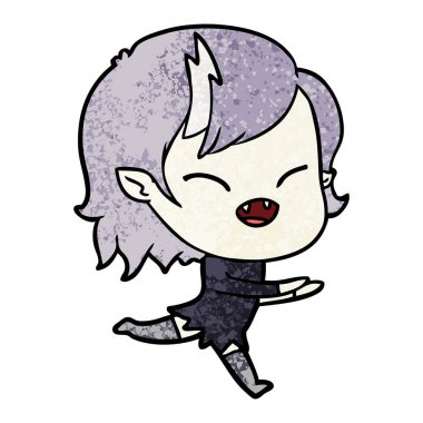 kaçan gülen vampir kız çizgi film