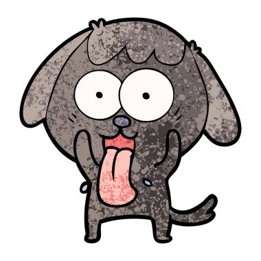 Çizgi film köpeğinin vektör çizimi