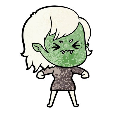 rahatsız çizgi film vampir kız