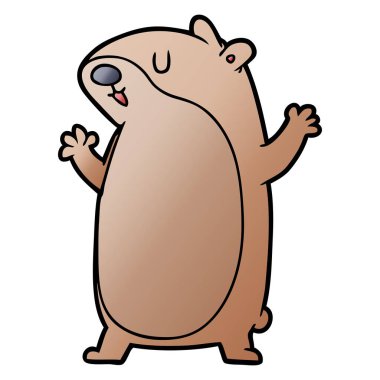 vektör çizim karikatür fare