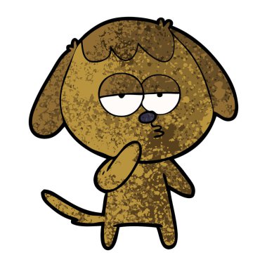 Çizgi film köpeğinin vektör çizimi