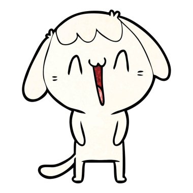 Çizgi film köpeğinin vektör çizimi