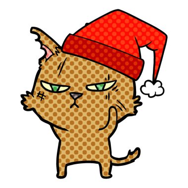 Çizgi film kedisinin vektör çizimi