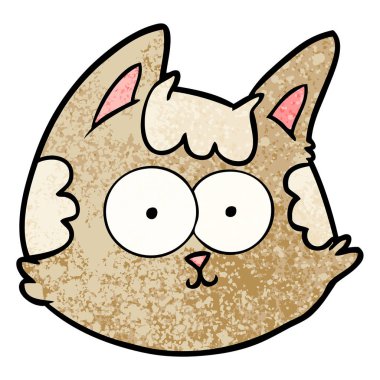 Çizgi film kedisinin vektör çizimi