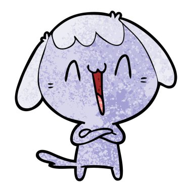 Çizgi film köpeğinin vektör çizimi