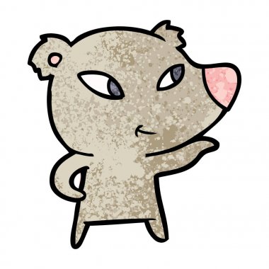 Çizgi film ayı vektör çizim 