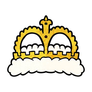 çizgi film taç vektör çizim